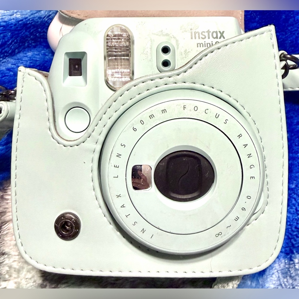 Fujifilm Instax Mini 9 Instant Film Camera Blue - With Protective Case